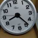 WallarGe Night Light Wall Clock for Bedroom - Silent Lighted up Wall Clock Glow in The Dark, Battery Operated Wall Clocks for Living Room/Kitchen, Easy to Read Large Digital Display, 12 Inch