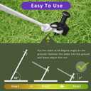 Tree Stake Kit, Heavy Duty Steel 11.8 Inch Steel Tree Stakes and Supports for Young Tree Anti Strong Wind, Leaning Tree Anchor Straightening Kit (4)