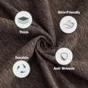 MEETSKY Sectional Couch Covers Chenille 2 Pieces Couch Covers for L Shape Sofa Cover Washable, Sofa Throw Cover for 3 Cushion Couch, Sofa Slipcover for Dogs(X-Large, 71"x118"+71"x118", Dark Chocolate)