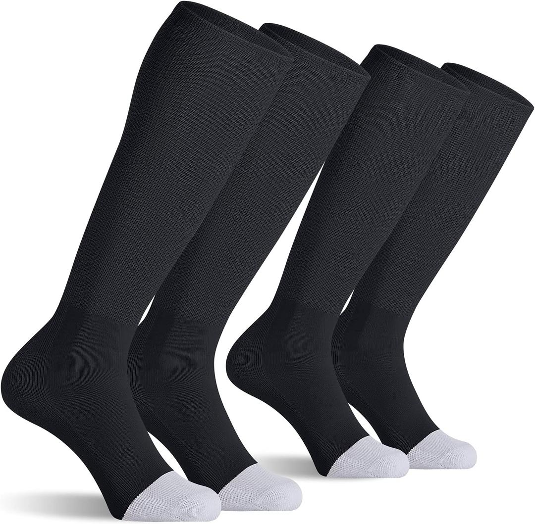 CS CELERSPORT 2/3 Pack Baseball Soccer Softball Socks for Youth & Adult Multi-sport Tube Socks (M)