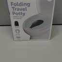 Jool Baby Folding Travel Potty Training Seat for Toddlers, Fits Round & Oval Toilets, Non-Slip Suction Cups, Includes Free Travel Bag (Aqua)