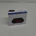 Timex Alarm Clock for Bedroom with FM Radio and 10 Station Presets, Clock Radio with Dual Alarms, Large Display, Sleep Timer, and Snooze  Black (T232B)