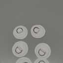 PATIKIL D-Ring Patch Stainless Steel D-Ring PVC Patch Pad No Glue Include for Inflatable Boat Paddle Board Canoe Surfboard (White)