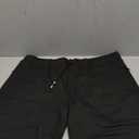 Boisouey Mens Shorts Casual Drawstring Zipper Pockets Elastic Waist (XX-Large, Black)