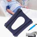 Inflatable Cushions, Breathable Nursing Anti-Bedsore Seat Pad for Bedridden Disabled Elderly for Pain Relif, Use for Toilet Chair, Wheelchair, Shower Chair (Suede)
