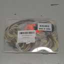 2PCS Messy Bun Hair Piece Tousled Updo with Tendrils Wavy Curly Hair Bun Scrunchies Ponytail Extension Elastic Band Hairpieces For Women (Light Brown mix Bleach Blonde)