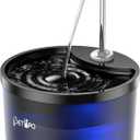 Cat Water Fountain, 3L/100oz Pet Water Fountain for Cats Indoor, Automatic Cat Water Fountain Dog Water Dispenser, Super Silent Kitty Spout with Alert Light, BPA-Free (Black, Plastic)