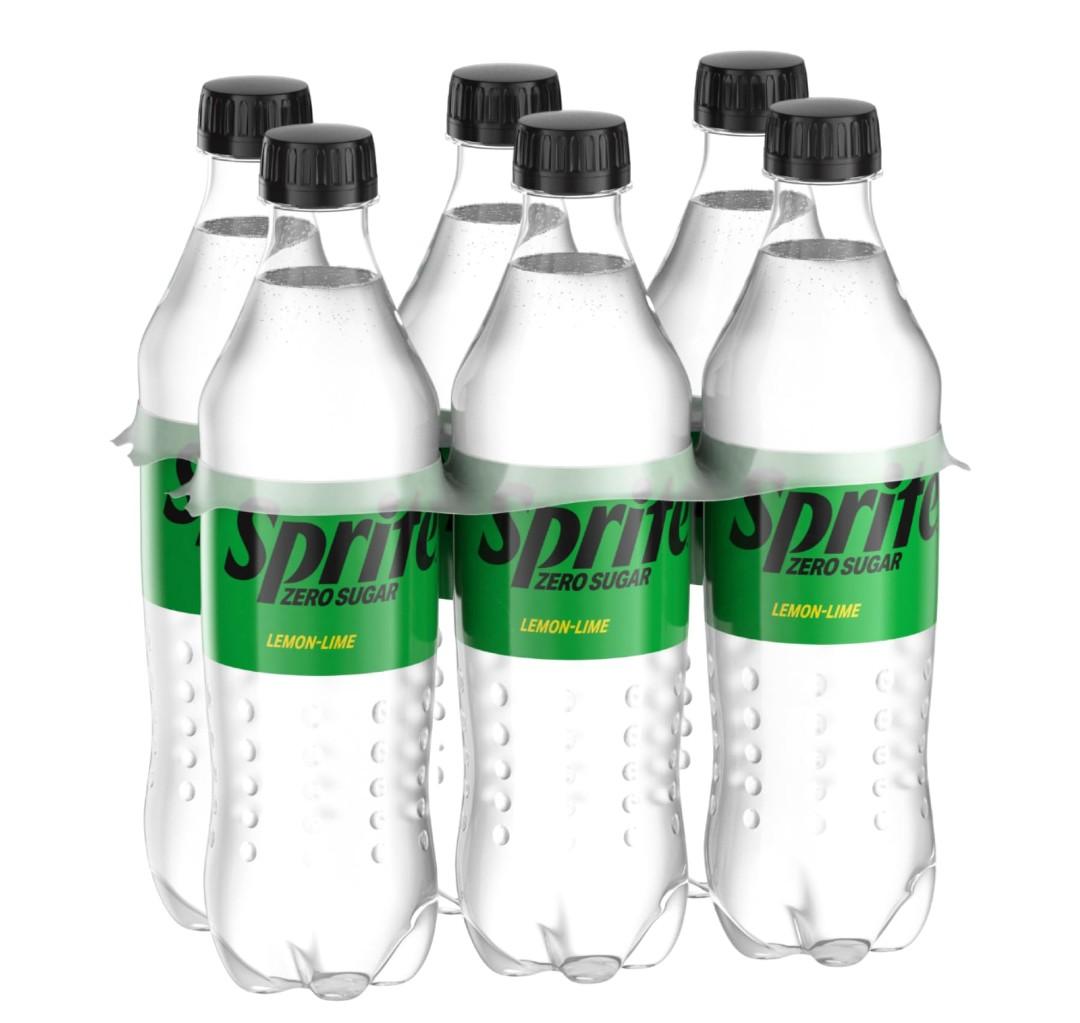 Sprite Zero Sugar Lemon Lime Diet Soda Pop Soft Drinks, 16.9 fl oz, 6 Pack Pack Of 3, Best By: 02/02/2026