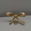 Large Metal Bow Christmas Tree Topper,9.4 Inch Glitter Champagne Gold Tree Topper,Champagne Gold Bow Christmas Tree Decorations for Xmas Home Decor Holiday Party Indoor Outdoor Shop Office