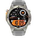 Infiniity DM56 Smartwatch for Men, 1.43" AMOLED Display, Bluetooth Calling & Fitness Tracker, Heart Rate & Sleep Monitor, 5-ATM Waterproof, Silver Strap, Works with Android & iOS