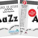 Barker Creek 2" Letter Pop-Outs 2-Pack, Black Tie Affair, Jazz Up Your Bulletin Boards with These Colorful Letters, 1352 Upper and Lowercase Letters, Numbers & Punctuation Marks, 2" (3654)
