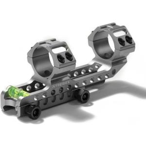 ATREIDES Omnigrit Cantilever Scope Mount, 20mm Rail 30mm Tube Scope Mount with Horizontal Calibration, 1.4" Center Height (Gray)