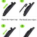 22"+22" Inch All Season Wiper Blades Replacement for 2015-2020 GMC Yukon, 2009-2022 Ford F-150, 2008-2022 Ford Expedition and 2015-2020 Chevy Tahoe Windshield Wiper Blades (Set of 2)