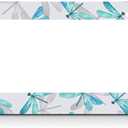 Blue Dragonfly License Plate Frame Watercolor Animal Car Frames, License Plates Holder Artwork Beautiful License Plate Aluminum Metal Frames for Women Men Auto Decoration
