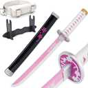 Zisu Demon Sword - 23.6" Short Cosplay Katana Replica for Kids - Complete with Belt, Stand, and True-to-Show Design - Anime Sword Ideal for Cosplay and Display