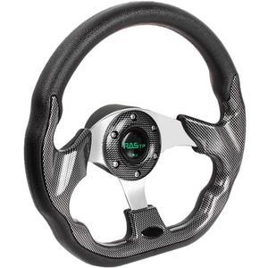 RASTP 12.6 Inch Boat Steering Wheel with 3/4 Axle Marine Steering Wheel Adapter for Most Marine boats,Vessels,Yachts,Pontoons Boat(Pane)