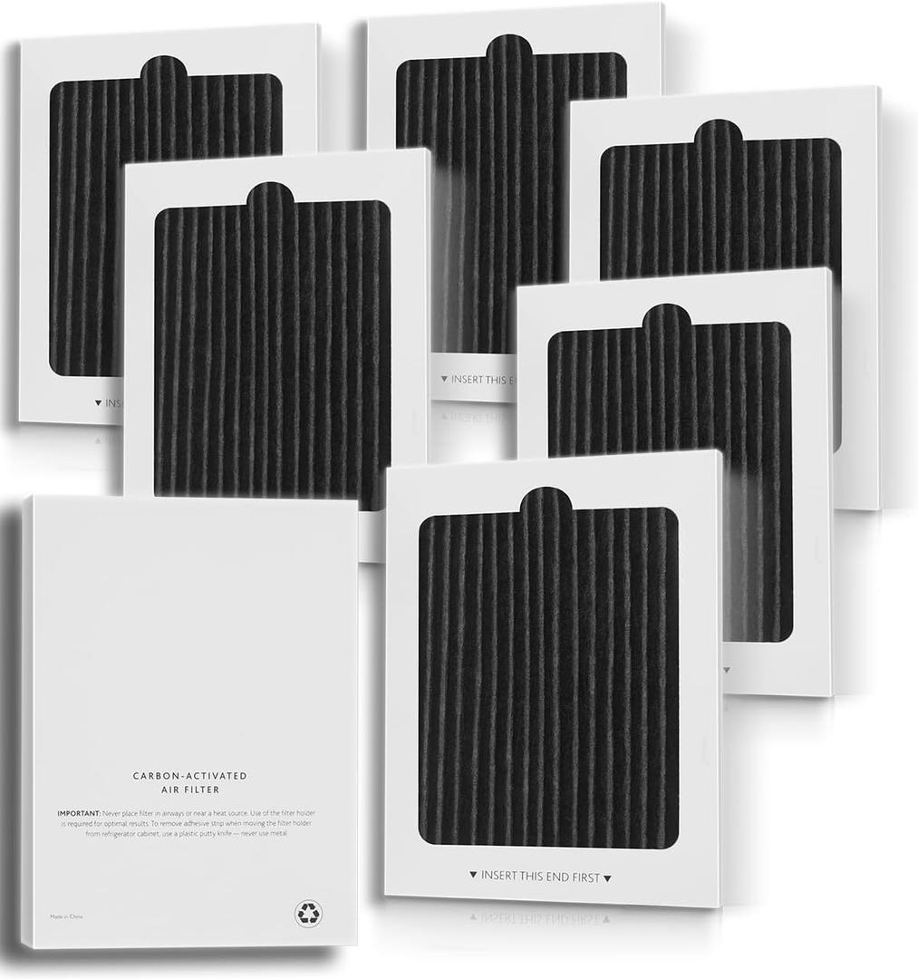 Refrigerator Carbon-Activated Air Filter Replacement Compatible with Frigidaire PAULTRA Pure Air Ultra & Electrolux EAFCBF,SCPUREAIR2PK, 242047801, 242061001, 242047804, PS1993820 (6-Pack)