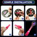 28 Pack Valentines Day Gifts for Kids ,Space LED Finger Lights with Valentine Cards Exchange Gifts School Classroom Prizes Valentines Day Gifts Valentine Party Favors for Kids Boy Girl