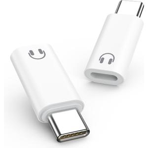 MoKo Lightning to USB C Adapter for Headphones for iPhone Air 17 16 15 Pro Max Plus, Lightning to USB C Adapter Audio for iPad Pro/Air, Not for Charging/Data Transfer/Lavalier Mic/Speakers