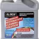 AL-NEW Aluminum Restoration Cleaning Solution | Clean & Restore Patio Furniture, Stainless Steel, and Other Household Metal Surfaces (16 oz.)