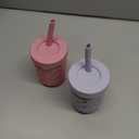 Elk and Friends 10oz Stainless Steel Kids + Toddler Drinking Cups | The Original Mason Jar with Sleeves + Lids | Silicone Straws | Smoothies | Storage Jar | Spill Resistant | Dishwasher Safe | 4 Pack (Sage/Blush/Misty Blue/Lilac)