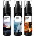Body Spray for Men, Men's Body Refreshing Spray, Long Lasting, Pack of 3, Each 3.4 Fl Oz, Total 10.2 Fl Oz, Ironwood Spice, Sailor' s Essence, Leather Citrus