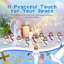 105 PCS Little Jesus Figures,Mini Jesus Figurines - Tiny Statues for Easter Egg Stuffers,Religious Gifts,Parties,Baptism Gifts,Multicolor Miniature Decorations,Hide and Seek FigurinesMulticolor