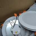 HALO HLBT 6 Pack 6 in Slim LED Recessed Light Trim with Selectable Color Temperature 2700K, 3000K, 3500K, 4000K, 5000K Dimmable Wet Location Indoor Outdoor New Construction Remodel - HLBT609FS5-6PK