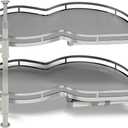 Blind Corner Cabinet Pull Out Organizer, Soft Close Swing Right Pull Out Cabinet Organizer 30inch, Corner Cabinet Lazy Susan for Blind Shelf, 2 Tiers Tray, Adjustable Height