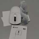 ATTACK SHARK X3 Wireless Gaming Mouse, 49g Ergonomic Computer Mouse, Triple Modes PAW3395 26K DPI Optical Sensor, 200h Battery Life, Programmable Buttons, Gaming Accessories for PC/Laptop/Mac (White)