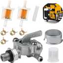 Yenblow Generator Fuel Tank Shut Off Petcock Valve M10x1.25mm, Compatible with Champion Generac Briggs & Stratton Honda Firman Durostar APE, Replacement Part 310574GS 193272GS 204743GS Gas Switch