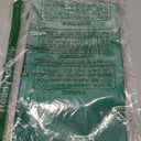 Vinyl Zipper Bag, Reusable Bag, Travel Pouch, Small Compact, Check Wallet, 11 x 6 Inch (Kelly Green)