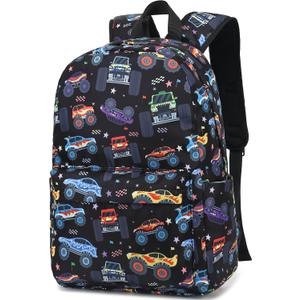 CAMTOP Preschool Backpack for Kids Boys Girls Toddler Backpack Kindergarten School Bookbags for Age 3-8 (Monster Truck)