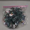 PREXTEX Christmas String Lights with Green Wire - 100 Count, 20 Ft Multicolored Christmas Tree Lights for Xmas Decorations Indoor and Outdoor - Incandescent String Light for Patios, Fences, Holidays