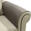 Couch Arm Covers, Anti-Slip Sofa Armrest Cover for Recliner, 2pc Washable Sofa Arm Covers, Dogs Cats Pet Scratch Proof Couch Arm Protectors, Coffee, 24x28inch