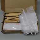 Gilprop 50 Sets Baby Shower Favors for Guests Includes 50 Baby Shower Ballpoint Pens 50 Thank You Bookmarks 50 Organza Bags for Gender Reveal Gifts Guest Prizes(Floral,Pink)