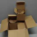 Gerrii 3 Pcs Glass Food Storage Containers 17/24/34 oz Vintage Glass Jar with Lid Begonia Pattern Airtight Candy Jar Food Jars Canisters for Kitchen Counter Pantry Coffee Tea Beans(Round)