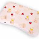 Soft Toddler Pillow for Sleeping – Breathable Small Pillow (20'' x 11.2'') with Removable Cover – Ideal for Travel & Nursery, Cuddly Bear Design – Perfect for Ages 2-4 Years