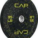 CAP 35lb Economy Color Fleck Olympic Bumper Plate, Single