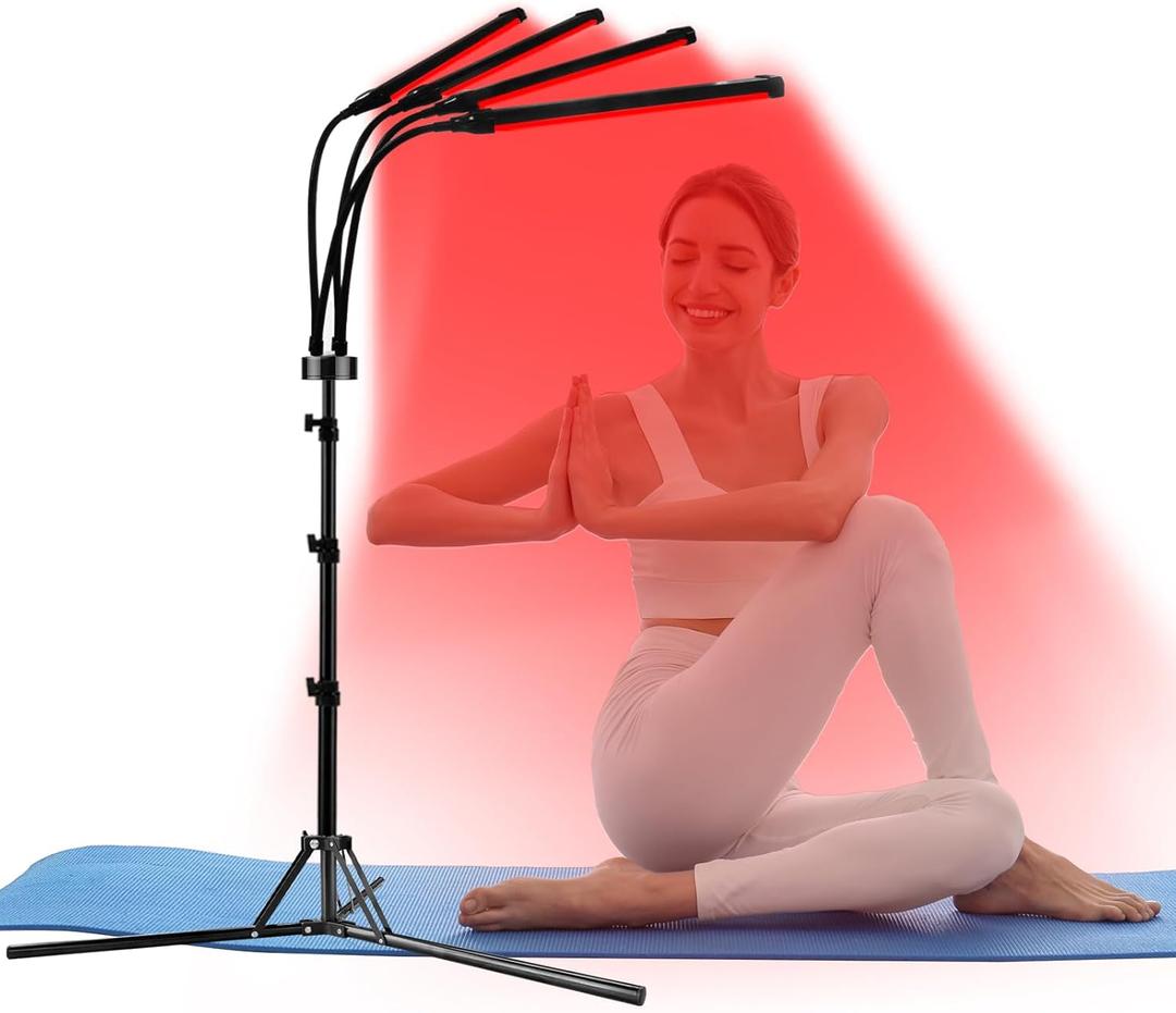 Red Light Therapy for Body, 660nm&850nm Infrared Light Therapy with Tripod, 3 in 1 Chips 180LEDs Infrared Red Light Therapy for Home/Office Use