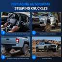 Autoround 698149 Front Suspension Steering Knuckle Compatible with Toyota Tacoma 2005-2023, Left Driver Side