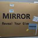 Irregular Led Bathroom Mirror with Lights 24x36 Inch, Backlit Asymmetrical Led Bathroom Mirror for Wall, Lighted Vanity Mirror with Lights, Anti-Fog, Dimmable 3 Colors, Shatter-Resistant