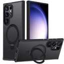 Mondelete for Samsung Galaxy S23 Ultra Case, Magnetic Adjustable Ring Stand [Fit for Magsafe], [Military-Grade Shockproof Protection] Phone Case for S23 Ultra Case with Kickstand&Ring Holder (Black)