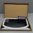 Monoprice TV Mounted Glass Shelf, Allows Above or Below TV Mounting of Blu-Ray Player, Cable Box, Game Console, Streaming Device, Soundbar, or Center Speaker (Max 22 lbs, VESA 400x300) Black