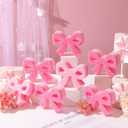 Tioncy 12 Pack Pink Bow Kitchen Sponges Bulk Pink Coquette Dual Sided Non-Scratch Scrubber Sponges Bow Dishwashing Kitchen Cleaning Accessories for Dishes Pots Pans Cute Household Supplies