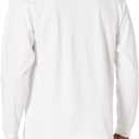 Hanes Men's Beefy Long Sleeve Shirt, 1 or 2 Pack (White, XL)