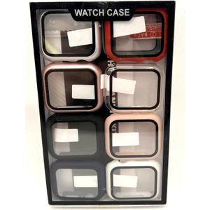 9 Pack Case with Tempered Glass Screen Protector for Apple Watch Series SE(2022) 6/5/4 40mm, Full Coverage Hard PC Protective Cover HD Ultra-Thin Cover for iWatch 40mm,Clear