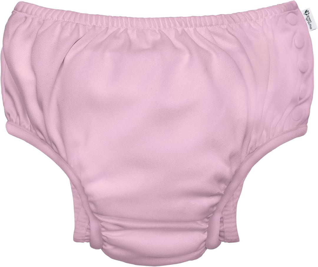 Green Sprouts Baby-Girls Snap Swim Diaper (3T, Light Pink)