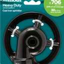 Gilmour 360 Degree Spot Sprinkler, Cast Iron Metal Garden Sprinkler for Small Areas, 760 Sq Ft Circular Sprinkler for Gardens and Flowerbeds