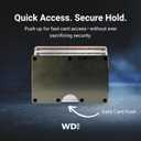 Titanium RFID Wallet for Men Slim Metal Card Holder with Built-In Cash Clip & AirTag Holder Aerospace-Grade Stainless Steel with Titanium Finish Minimalist Wallet | Holds 16 Cards (Cash Clip)